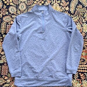 Peter Millar Perth Carts Performance Quarter-Zip pullover in golf cart print